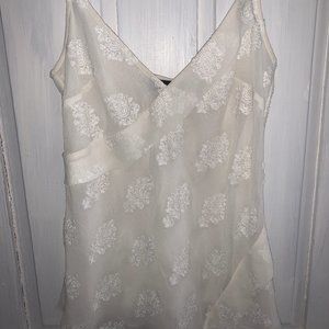 Theory White Lace Tank top